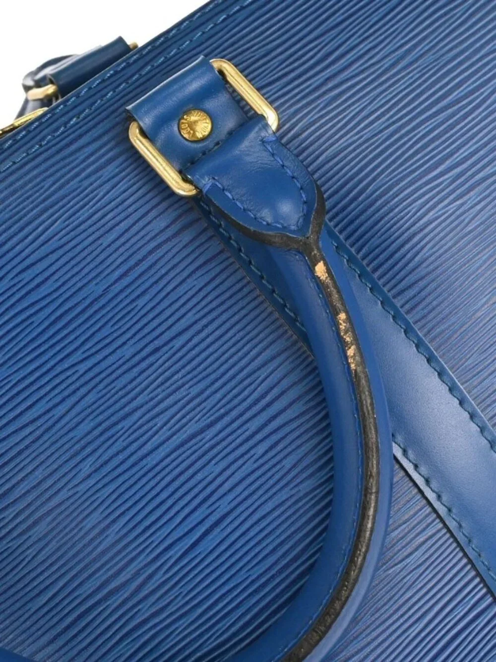 Louis Vuitton Blue Epi Keepall 50 Travel Handbag M42965 VI0915 197960
